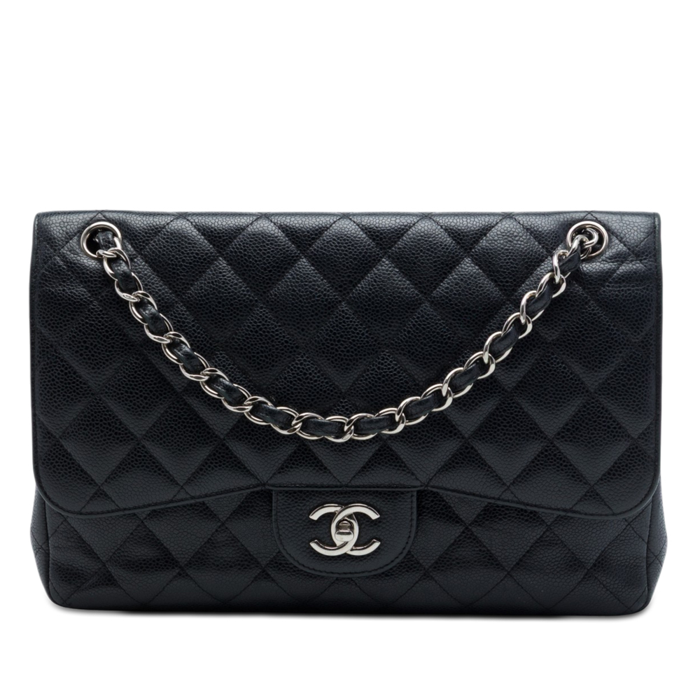 Pre-Loved Chanel Jumbo Classic Caviar Double Flap